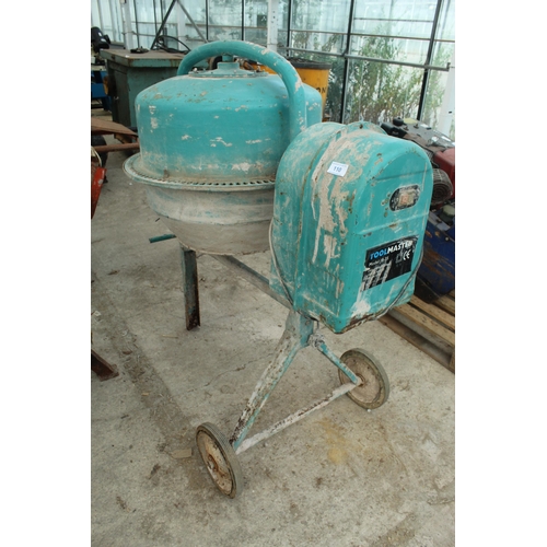 110 - TOOLMASTER CEMENT MIXER  IN WORKING ORDER+  VAT