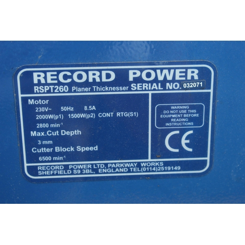 119 - RECORD RSPT 260 POWER SELECT  NO VAT