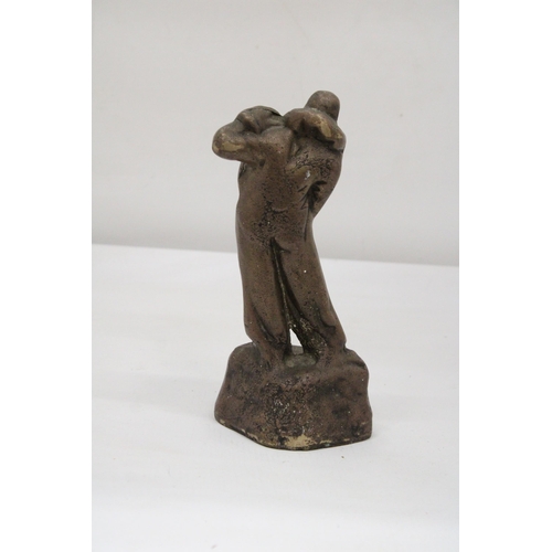 108 - A VICTORIAN BRONZE CLOWN DOORSTOP