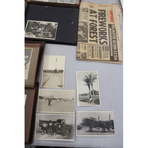 145 - THREE VINTAGE PHOTO ALBUMS CONTAINING PHOTOGRAPHS TOGETHER WITH A HERBERT STRANGS ANNUAL DATED XMAS,... 