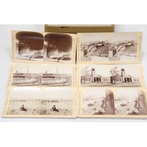 19 - A COLLECTION OF STEREO CARDS RELATING TO THE BOER WAR