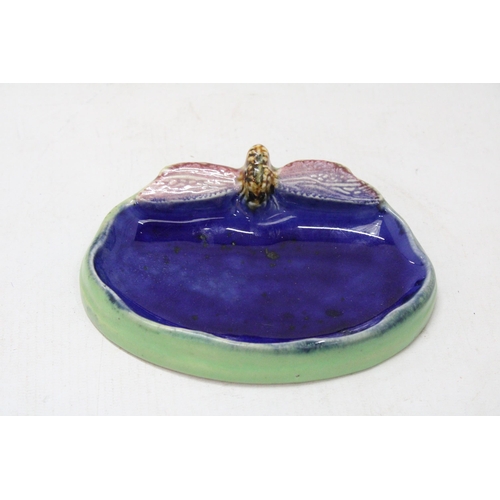 3 - A ROYAL DOULTON DRAGONFLY SOAP DISH DESIGNED AND MANUFACTURED BY ROYAL DOULTON POTTERIES FOR THE PRO... 