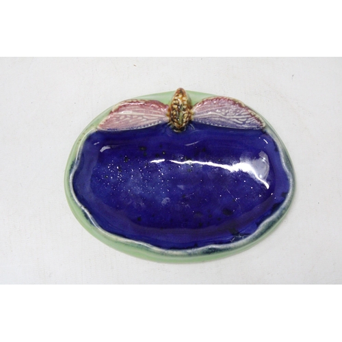 3 - A ROYAL DOULTON DRAGONFLY SOAP DISH DESIGNED AND MANUFACTURED BY ROYAL DOULTON POTTERIES FOR THE PRO... 