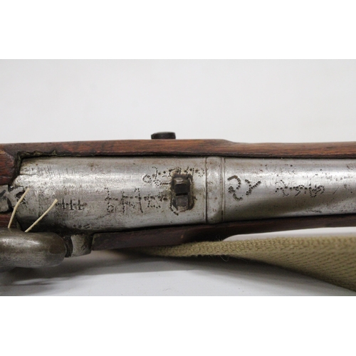 33 - AN AFGHAN-INDIAN CIRCA 1850 3 BANDED ENFIELD PERCUSSION RIFLE