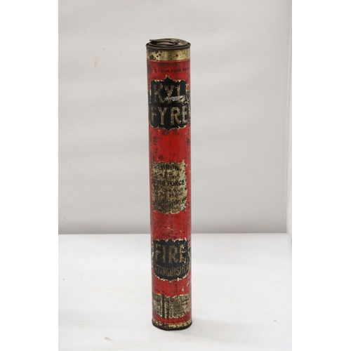 34 - A KYL FYRE ENGLISH FIRE EXTINGUISHER CIRCA 1914