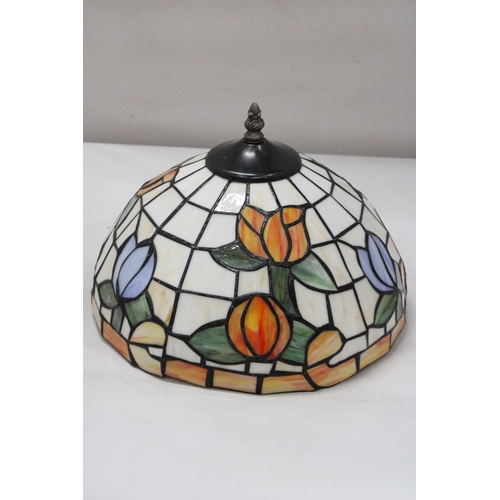 51 - A LARGE TIFFANY STYLE LAMPSHADE