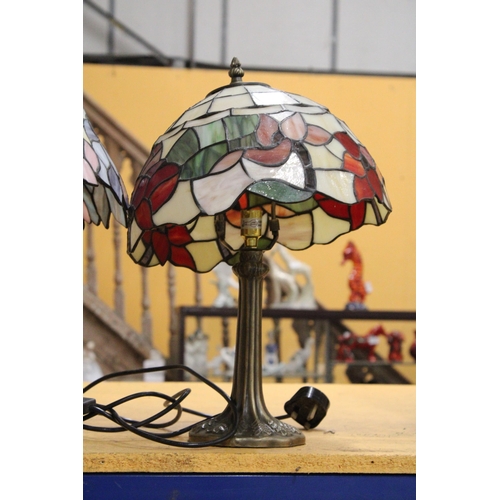 54 - TWO TIFFANY STYLE LAMPS