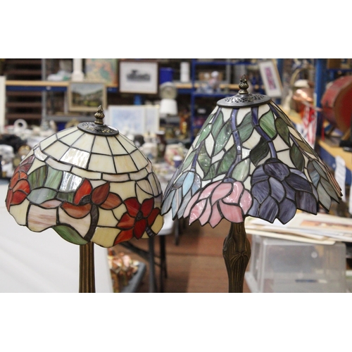 54 - TWO TIFFANY STYLE LAMPS