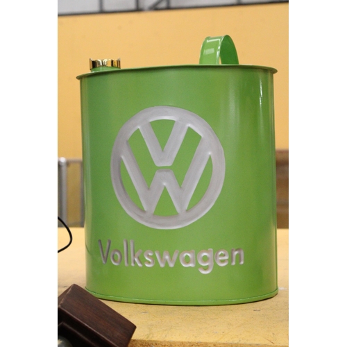 61 - A LIGHT GREEN VOLKSWAGEN PETROL CAN