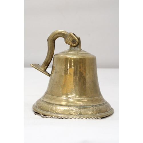 7 - A VINTAGE BRASS SHIPS BELL