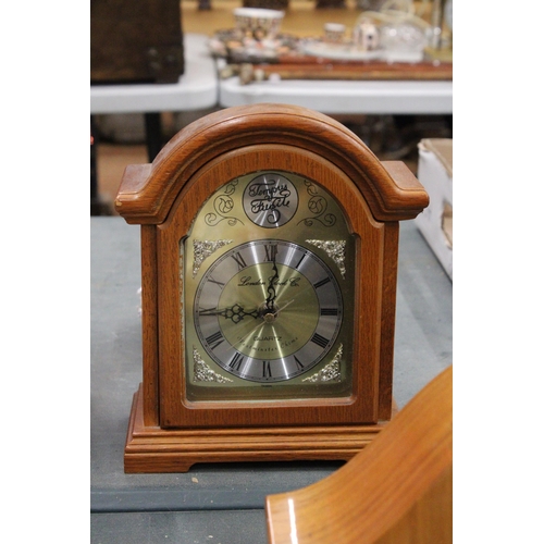 156 - TWO TREEN MANTLE CLOCKS