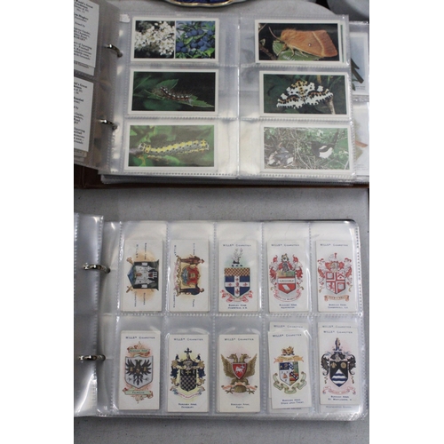 181 - TWO ALBUMS FULL OF CIGARETTE CARDS