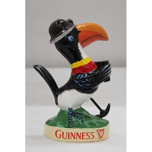 183 - A CAST GUINNESS TOUCAN, HEIGHT 16CM