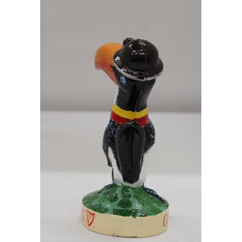 183 - A CAST GUINNESS TOUCAN, HEIGHT 16CM