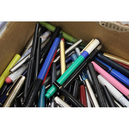 190 - A LARGE COLLECTION OF FOUNTAIN PENS