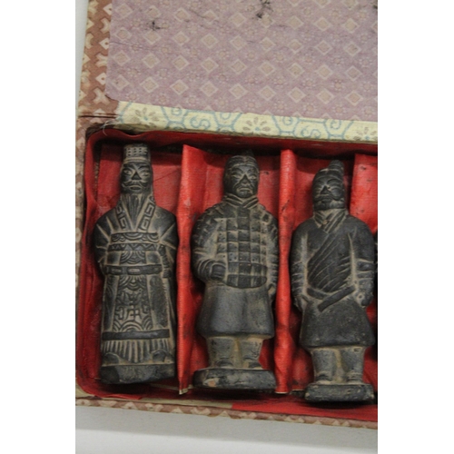 192 - NINE BOXED TERRACOTTA WARRIORS