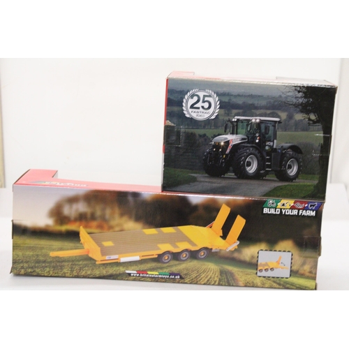 471 - TWO BRITAINS 1:32 SCALE MODELS TO INCLUDE A SPECIAL EDITION 25TH ANNIVERSARY JCB FASTRAC 4220 TRACTO... 