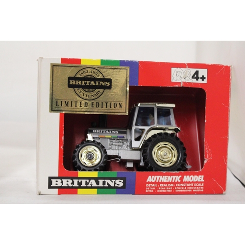 477 - TWO BRITAINS 1:32 SCALE MODELS TO INCLUDE A RENAULT TX 145-14 AND A LIMITED EDITION, 1883-1983 TRACT... 