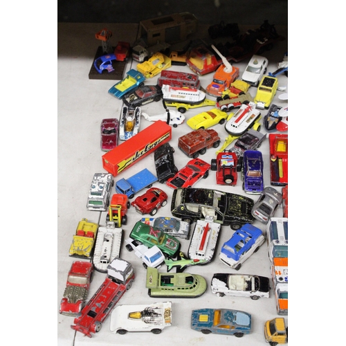 258 - A LARGE COLLECTION OF VINTAGE DIE-CAST VEHICLES IN PLAYWORN CONDITION