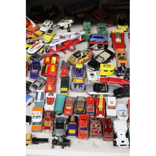 258 - A LARGE COLLECTION OF VINTAGE DIE-CAST VEHICLES IN PLAYWORN CONDITION