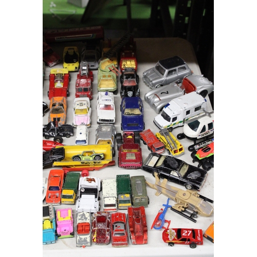 258 - A LARGE COLLECTION OF VINTAGE DIE-CAST VEHICLES IN PLAYWORN CONDITION