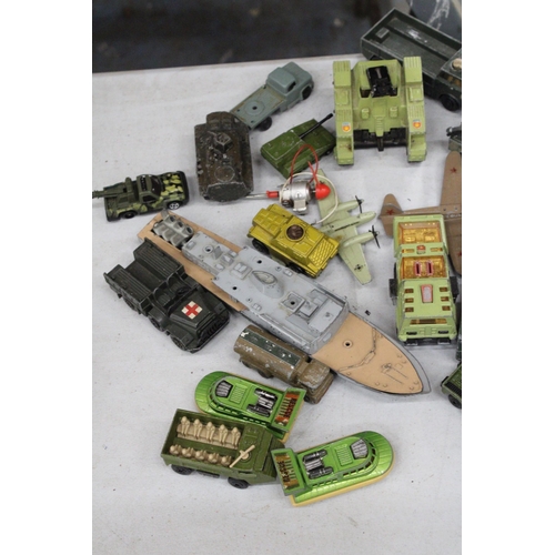 263 - A COLLECTION OF DIE-CAST MILITARY VEHICLES AND PLANES