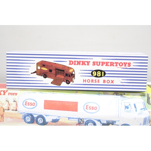 269 - TWO DINKY MODELS TO INCLUDE, 945 AEC FUEL TANKER (ESSO) PLUS 981, A BRITISH RAIL HORSEBOX - BOTH BOX... 