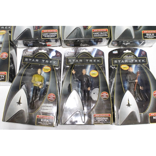 295 - SEVEN 'PLAYMATES' STAR TREK FIGURES TO INCLUDE SCOTTY, KIRK, SPOCK, ETC