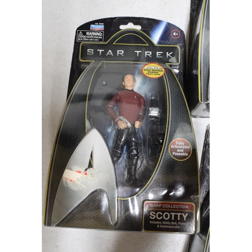 295 - SEVEN 'PLAYMATES' STAR TREK FIGURES TO INCLUDE SCOTTY, KIRK, SPOCK, ETC