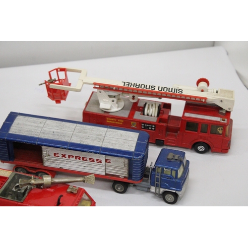 383 - THREE FIRE ENGINE PLUS A FORD WAGON - ALL IN USED CONDITION