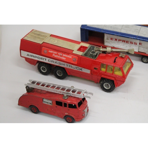 383 - THREE FIRE ENGINE PLUS A FORD WAGON - ALL IN USED CONDITION