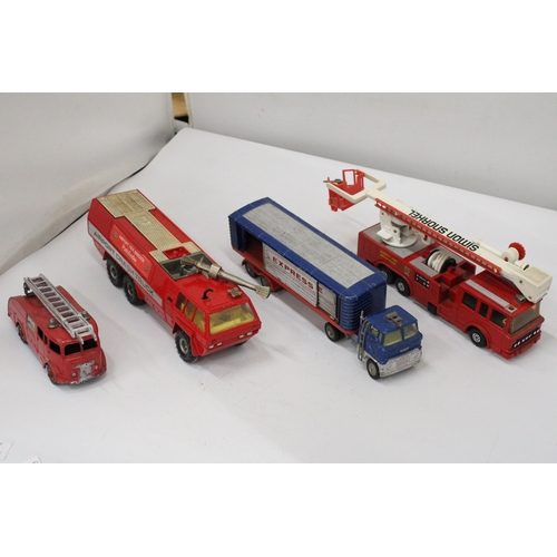 383 - THREE FIRE ENGINE PLUS A FORD WAGON - ALL IN USED CONDITION