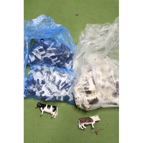 544 - SIX BAGS OF BRITAINS 1:32 SCALE COWS - IN GOOD USED CONDITION