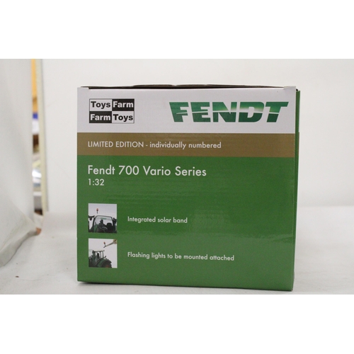 228 - A FENDT 722 VARIO TRACTOR, LIMITED EDITION (INDIVIDUALLY NUMBERED) - AS NEW IN BOX