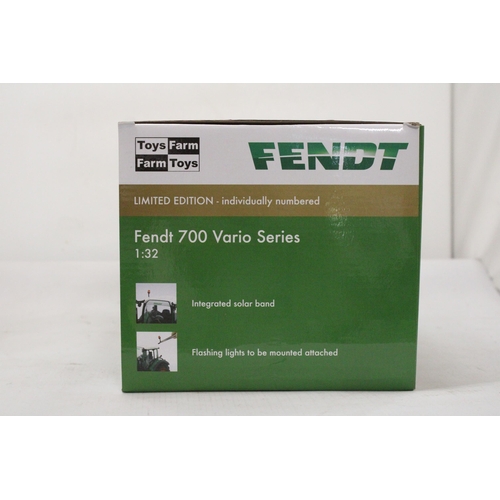 229 - A FENDT 720 VARIO TRACTOR, LIMITED EDITION (INDIVIDUALLY NUMBERED) - AS NEW IN BOX