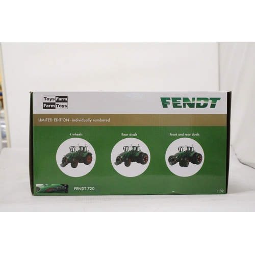 229 - A FENDT 720 VARIO TRACTOR, LIMITED EDITION (INDIVIDUALLY NUMBERED) - AS NEW IN BOX