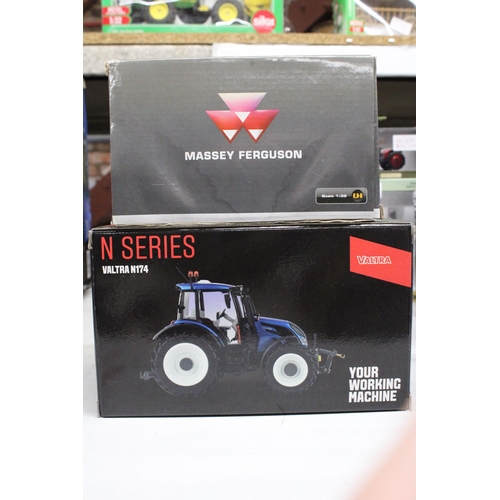 234 - A VALTRA N174 TRACTOR AND A MASSEY FERGUSON TEA 20 - BOTH AS NEW IN BOXES