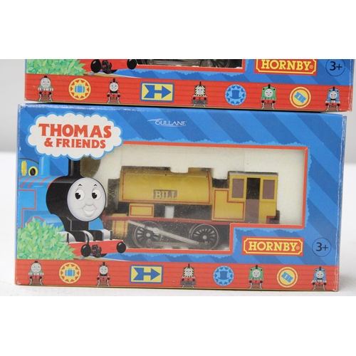 250 - TWO HORNBY OO GAUGE 'THOMAS AND FRIENDS' TRAINS TO INCLUDE R9047 BILL 0-4-0 ENGINE (ELECTRIC) AND R9... 