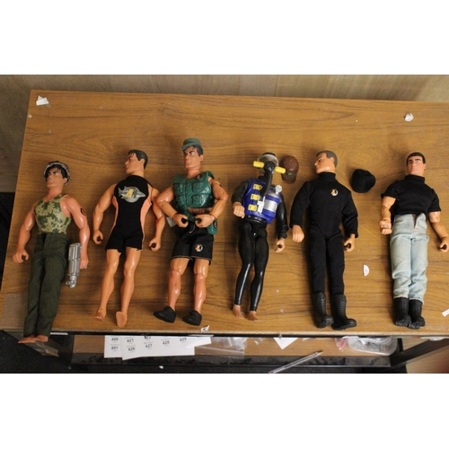 353 - EIGHT ACTION MAN FIGURES