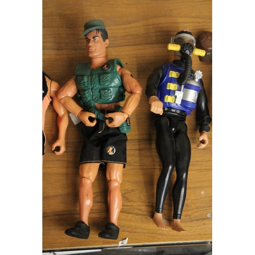 353 - EIGHT ACTION MAN FIGURES