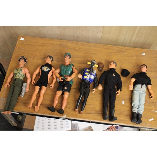 353 - EIGHT ACTION MAN FIGURES