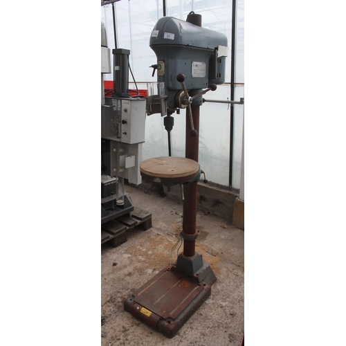 21 - BOXFORD DRILL PRESS 3 PHASE IN WORKING ORDER  NO VAT