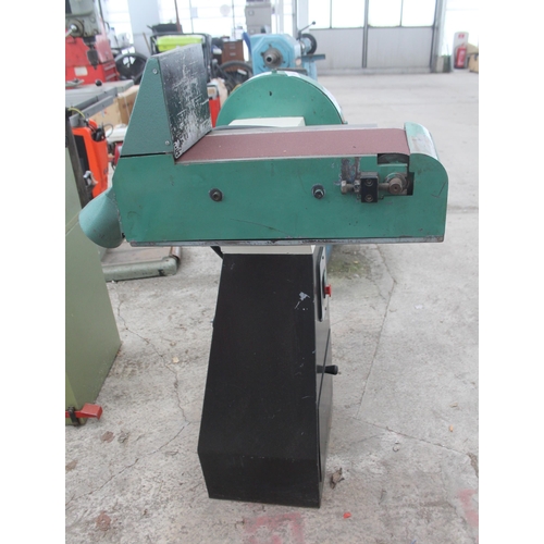 24 - DISC AND BELT SANDER IN WORKING ORDER  NO VAT