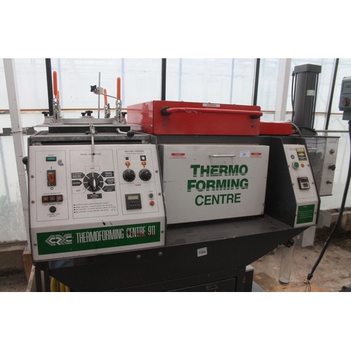 26 - C R CLARKE 911 THERMO FORMING CENTRE IN WORKING ORDER  NO VAT