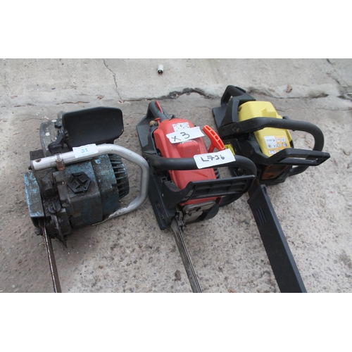 31 - McCULLOCH  MAC335 CHAIN SAW, SUPER XL SOVEREIGN CHAIN SAW, SUPER CHAIN SAW. 3 ITEMS  + VAT