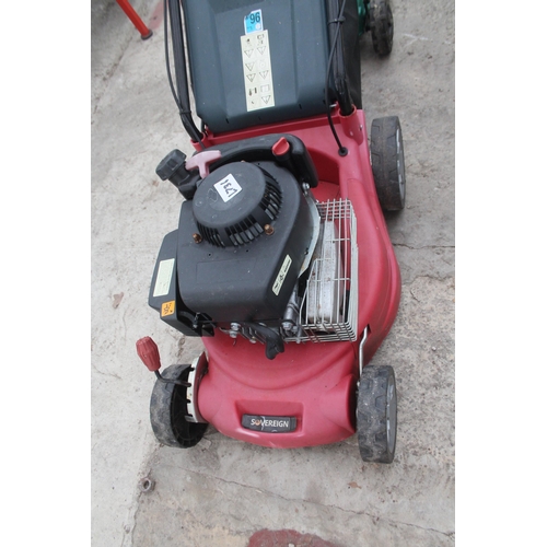 39 - SOVEREIGN PUSH MOWER  + VAT