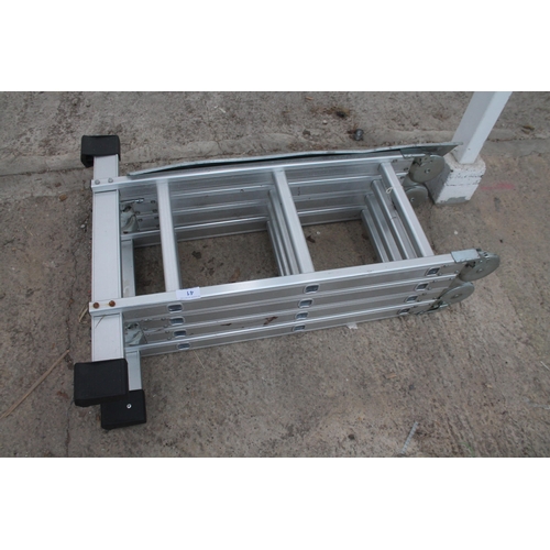 41 - MULTI FUNCTION ALUMINIUM LADDER  NO VAT