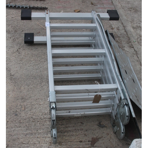 41 - MULTI FUNCTION ALUMINIUM LADDER  NO VAT