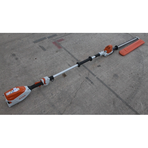 56 - 2023 STIHL HLA66 POLE HEDGECUTTER C/W AP200 BATTERY GWO NO VAT