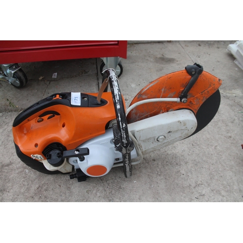 71 - STIHL TS 410 SAW GOOD RUNNER  NO VAT